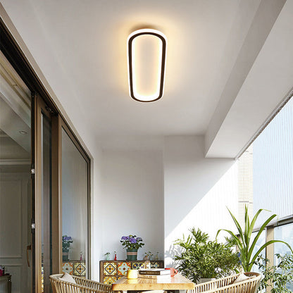 LED plafondlamp langwerpig zwart wit gang woonkamer slaapkamer modern minimalistisch plafondverlichting