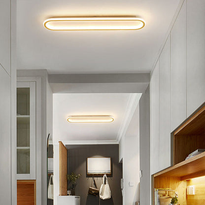 LED plafondlamp langwerpig zwart wit gang woonkamer slaapkamer modern minimalistisch plafondverlichting