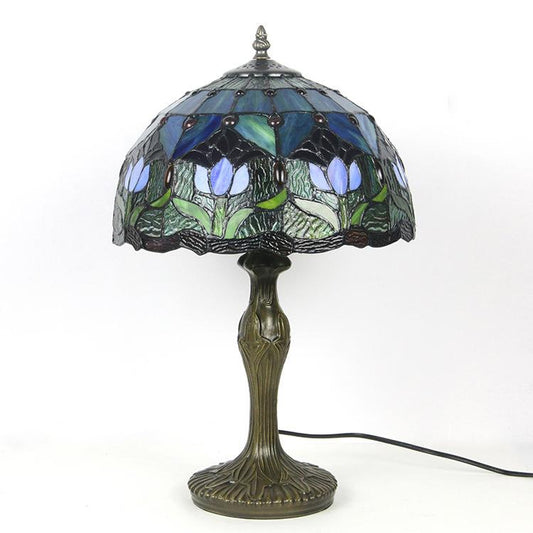 Tiffany Tafellamp Buntglas Klassiek 45cm E26 Glas Metaal Woonkamer