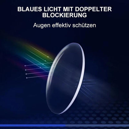 Vouwbare Leesbril met Blauwlichtfilter Titanium Rond en Vierkant Ultralicht Compact 19g Oogbescherming