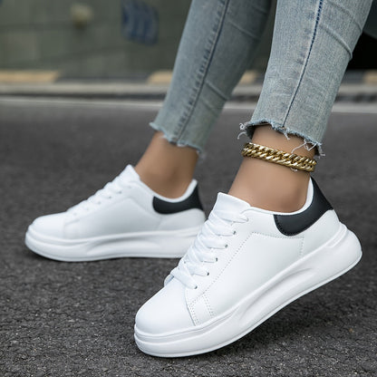 Dames Sneakers van Wit Leer Comfortabel en Stijlvol