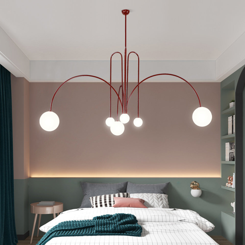 Hanglamp Zwaluwen Metaal Glas Zwart Goud Roze G9 LED Woonkamer Slaapkamer Decoratief