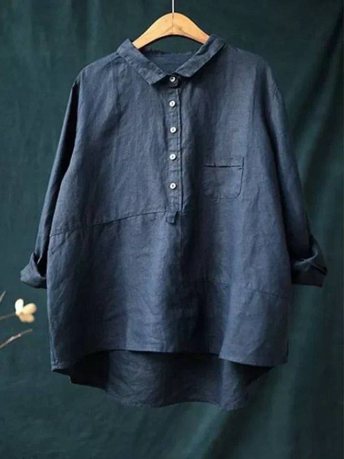 Linnen Blouse Dames Zomerjurk Casual Luchtig