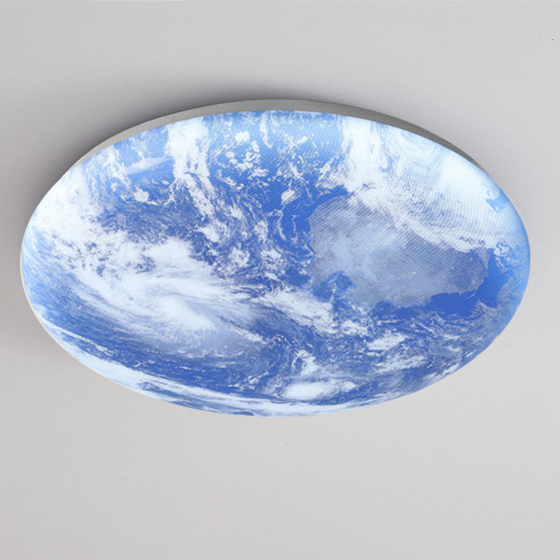 LED Plafondlamp Maanontwerp Hout Acryl Rond 26-48cm Slaapkamer Woonkamer Plafondlamp Maanlamp LED Verlichting Modern Interieur