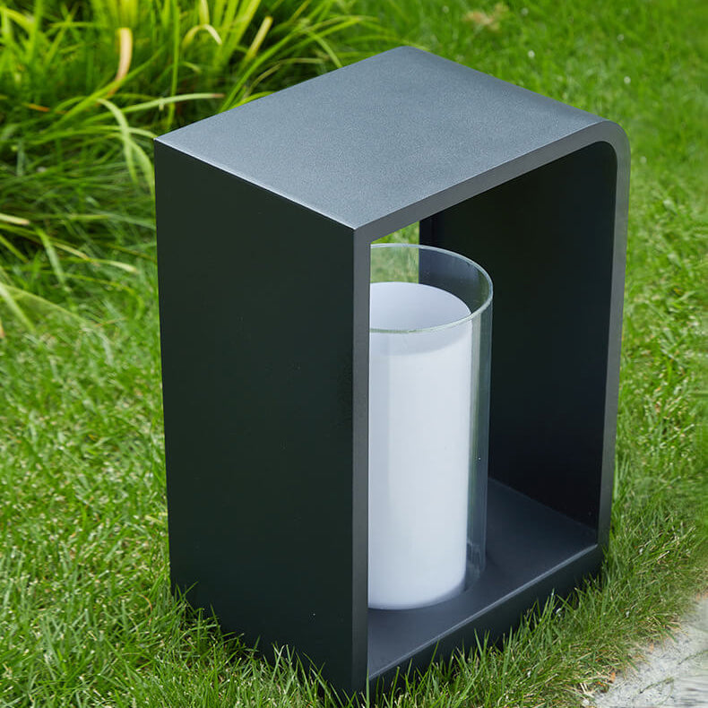 Led tuinlamp voor buiten – vierkante moderne buitenlamp met warm licht