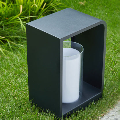 Led tuinlamp voor buiten – vierkante moderne buitenlamp met warm licht