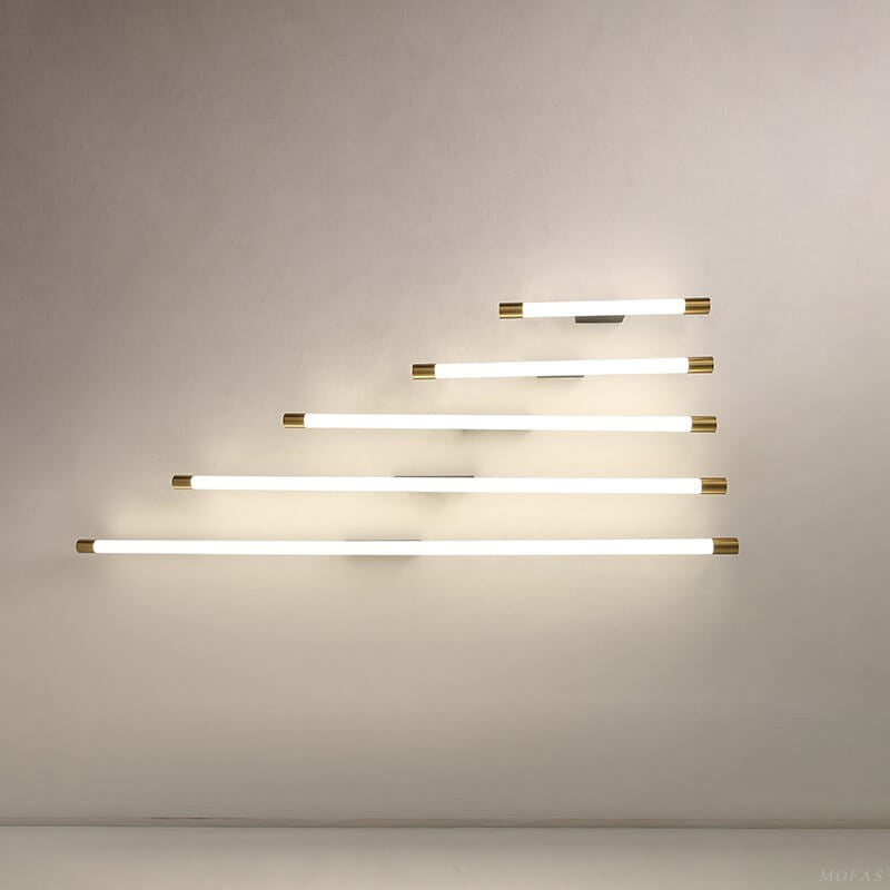 Wandlamp LED Buisvorm Aluminium Zwart Goud 40cm 60cm 90cm 120cm 150cm Woonkamer Slaapkamer Spiegellamp Lijnlamp Badkamer