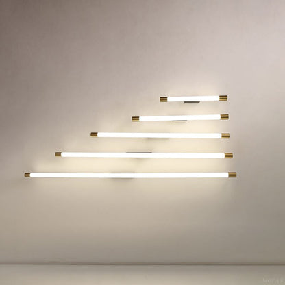 Wandlamp LED Buisvorm Aluminium Zwart Goud 40cm 60cm 90cm 120cm 150cm Woonkamer Slaapkamer Spiegellamp Lijnlamp Badkamer