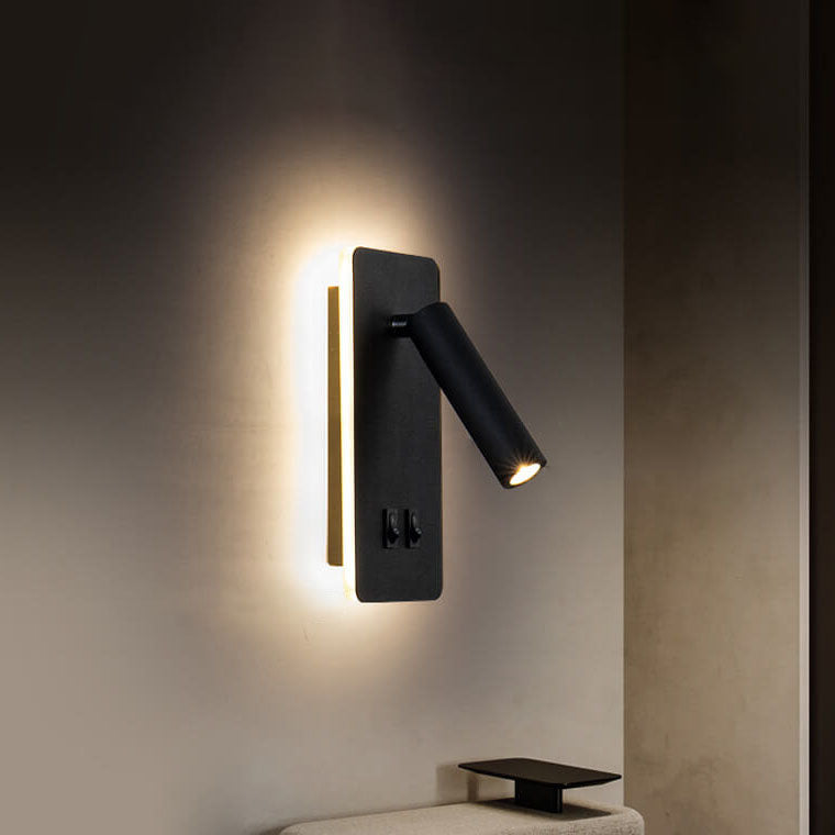 Wandlamp LED Verstelbaar IJzer Zwart Wit 15W Woonkamer Slaapkamer Hal Spotlamp Leeslamp Ingebouwde LED Moderne Wandspot