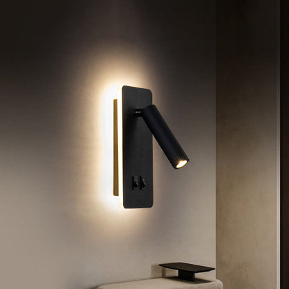 Wandlamp LED Verstelbaar IJzer Zwart Wit 15W Woonkamer Slaapkamer Hal Spotlamp Leeslamp Ingebouwde LED Moderne Wandspot