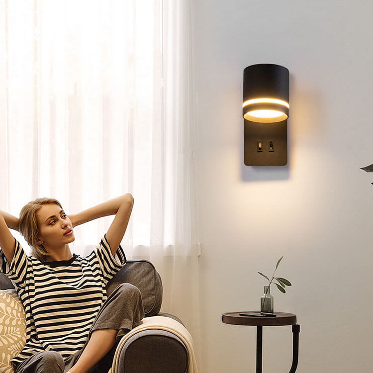 Wandlamp LED Verstelbaar IJzer Zwart Wit 15W Woonkamer Slaapkamer Hal Spotlamp Leeslamp Ingebouwde LED Moderne Wandspot