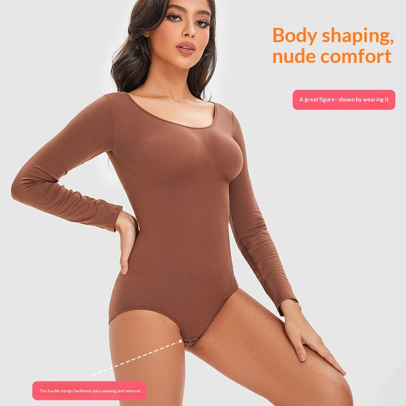 Dames Shapewear Correctie Body Lange Mouwen Slank