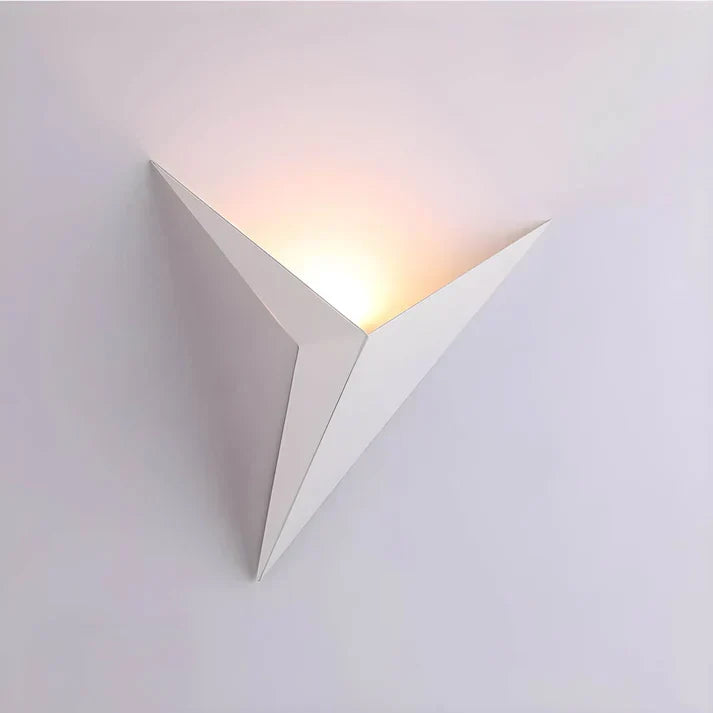 Vogel wandlamp ijzer zwart wandverlichting slaapkamer woonkamer minimalistisch design origami stijl LED