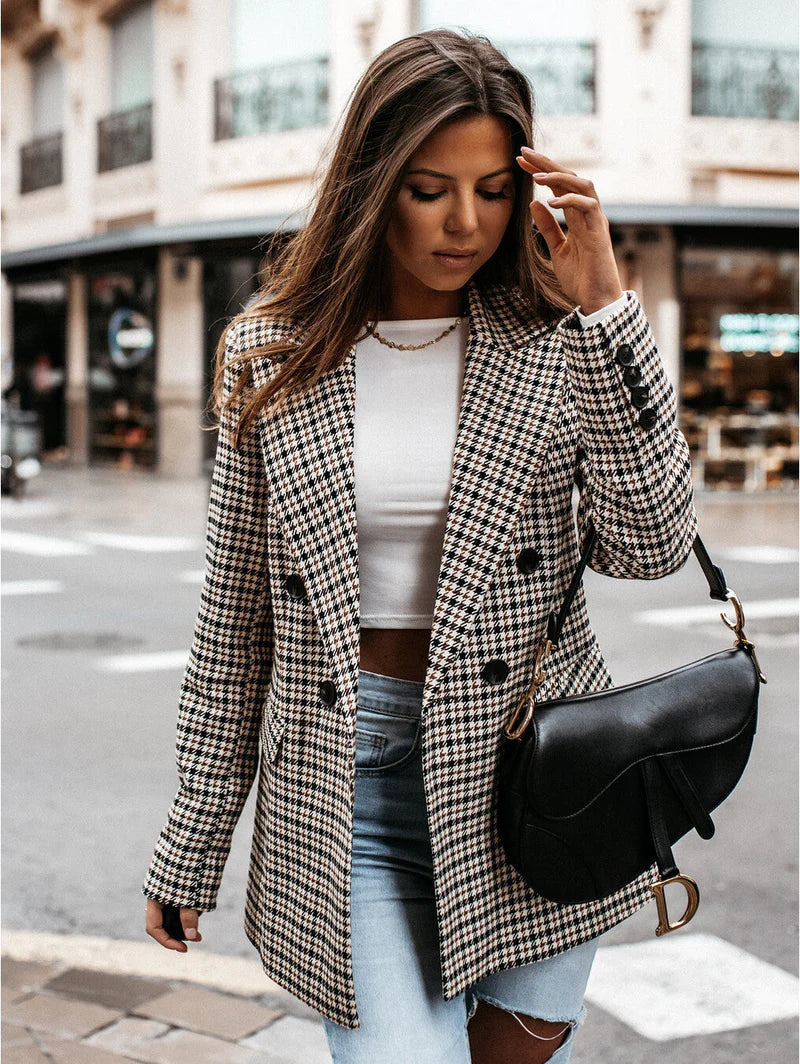 Dames Blazer Klassieke Stijl Met Twee Knopen - StudioMarella