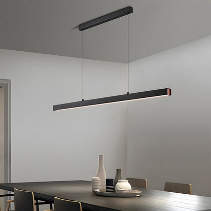 Verumo Hanglamp LED Metaal Zwart Keukeneiland Eettafel Moderne Verlichting Lineaire Hanglamp