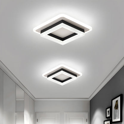 Plafondlamp Vierkant LED Modern Metaal En Acryl Flush Mount Design