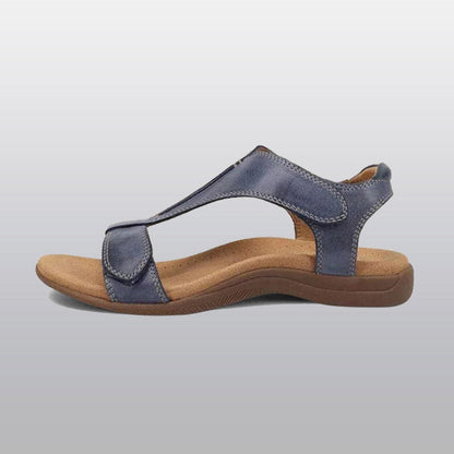 Orthopedische Dames Sandalen met Voetgewelfsteun T-band Verstelbaar Ademend Microvezel Zomer Comfortabel