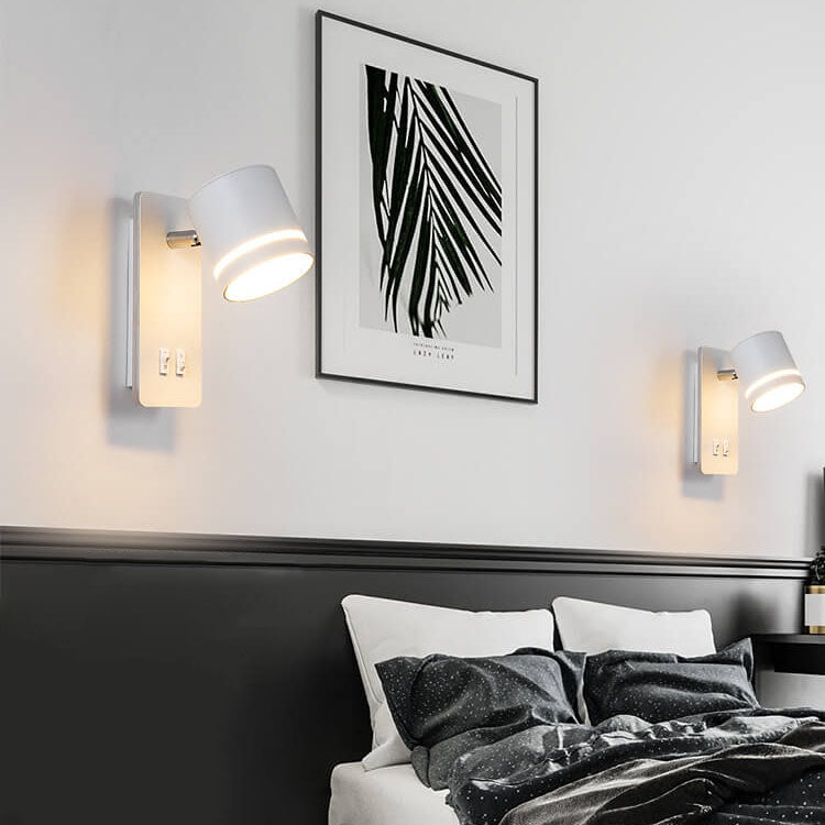 Wandlamp LED Verstelbaar IJzer Zwart Wit 15W Woonkamer Slaapkamer Hal Spotlamp Leeslamp Ingebouwde LED Moderne Wandspot