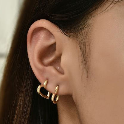Gouden Hart Oorbellen voor Dames Minimalistisch Design - StudioMarella