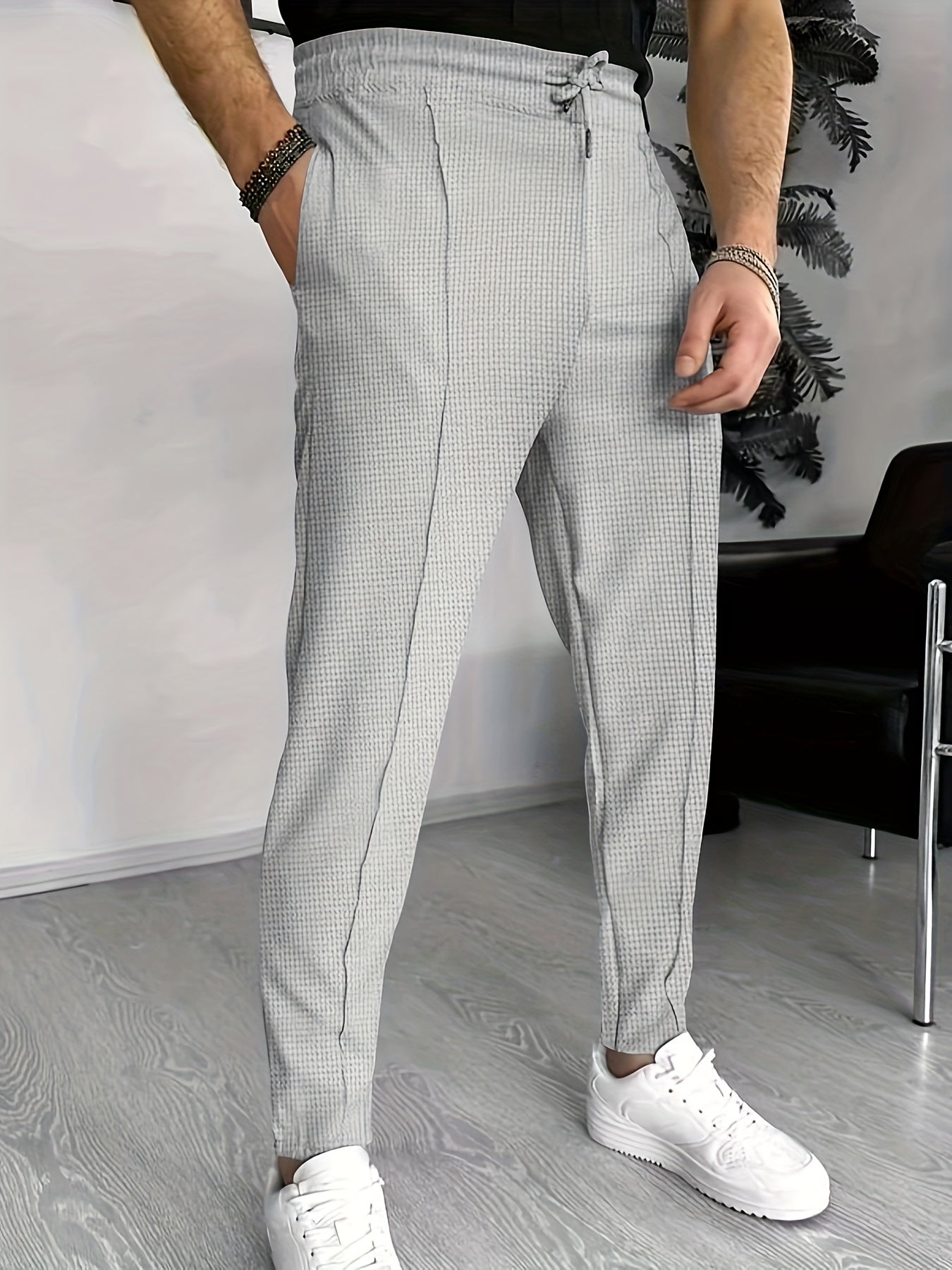 Heren Chino Broek Slim Fit Hoge Kwaliteit Stof
