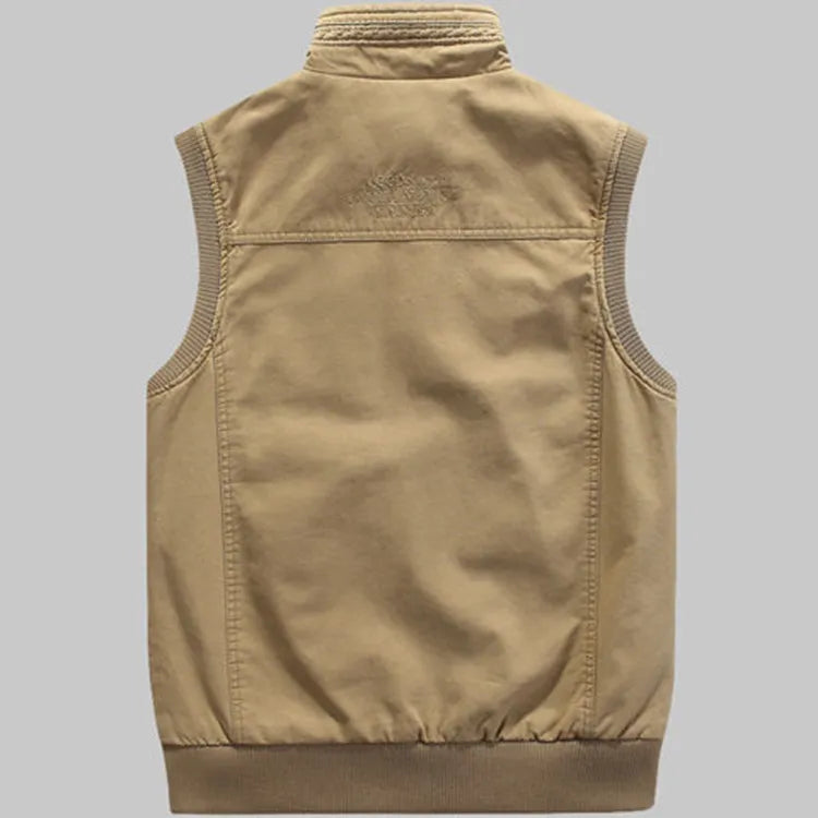 Waterdicht Outdoor Vest Heren met Veel Zakken en Functionele Details