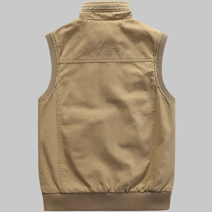 Waterdicht Outdoor Vest Heren met Veel Zakken en Functionele Details