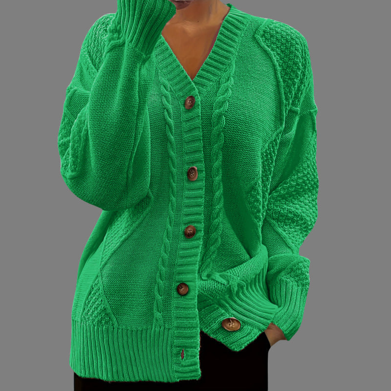 Dames Gebreide Vest Kabelbrei Stijlvol Elegante Look