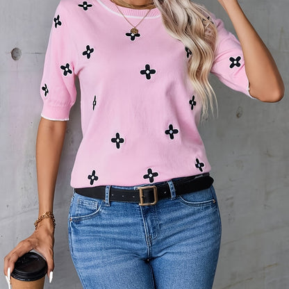 VELANORA - Ronde Hals Pullover Zacht en Warm