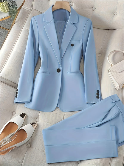 Dames Blazer Pak Reverskraag Tijdloos en Elegant - StudioMarella