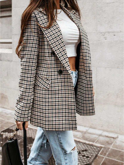 Dames Blazer Klassieke Stijl Met Twee Knopen