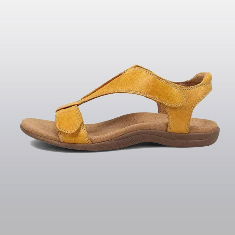 Orthopedische Dames Sandalen met Voetgewelfsteun T-band Verstelbaar Ademend Microvezel Zomer Comfortabel