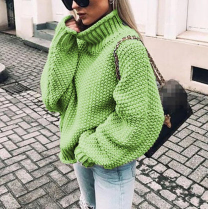 Dames Coltrui Oversized Grof Breiwerk Moderne Trendy