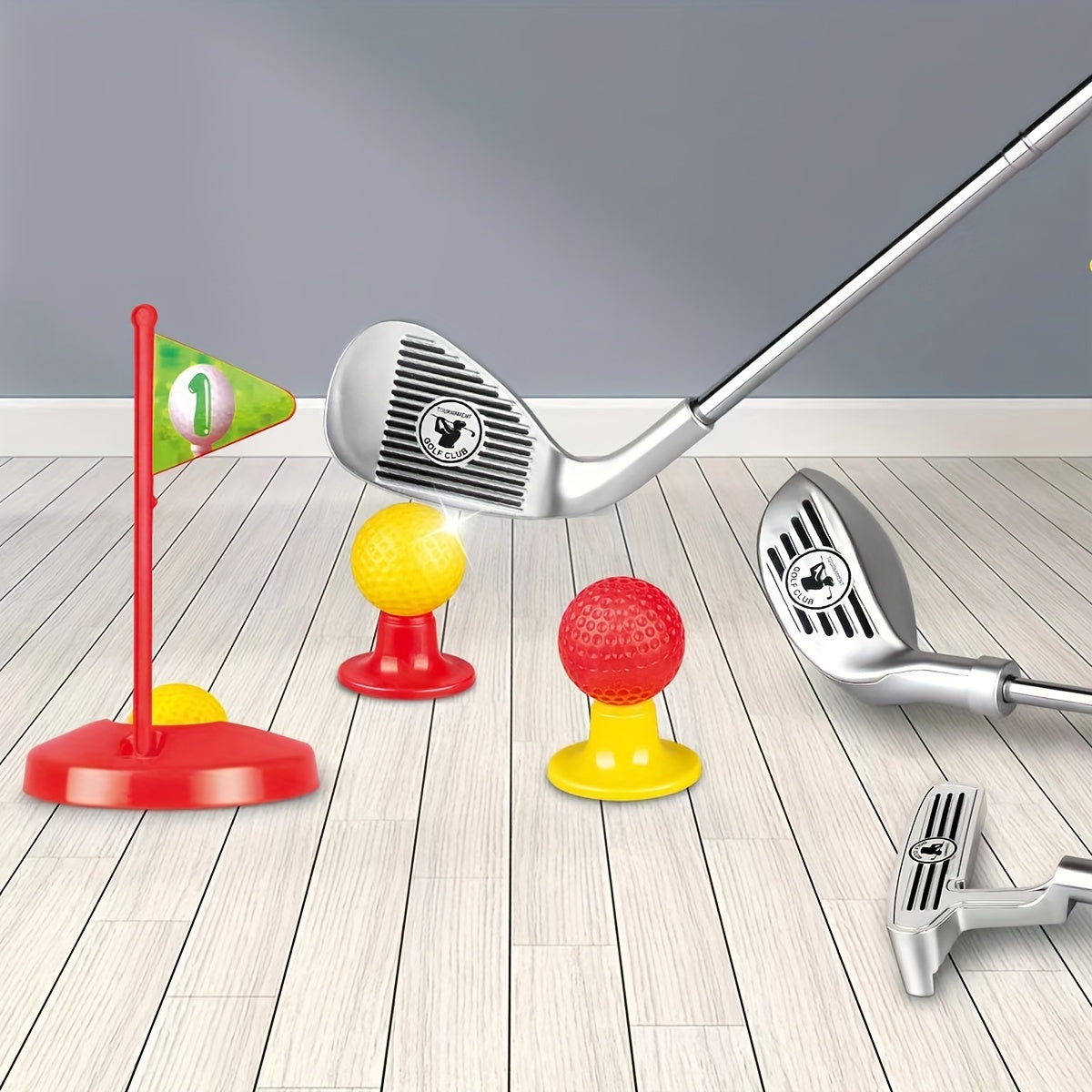 Kindergolfset Verstelbare Clubs Met Ballen en Doelen Binnen Buiten Speelgoed Motorische Ontwikkeling Actief Tuinspeelgoed