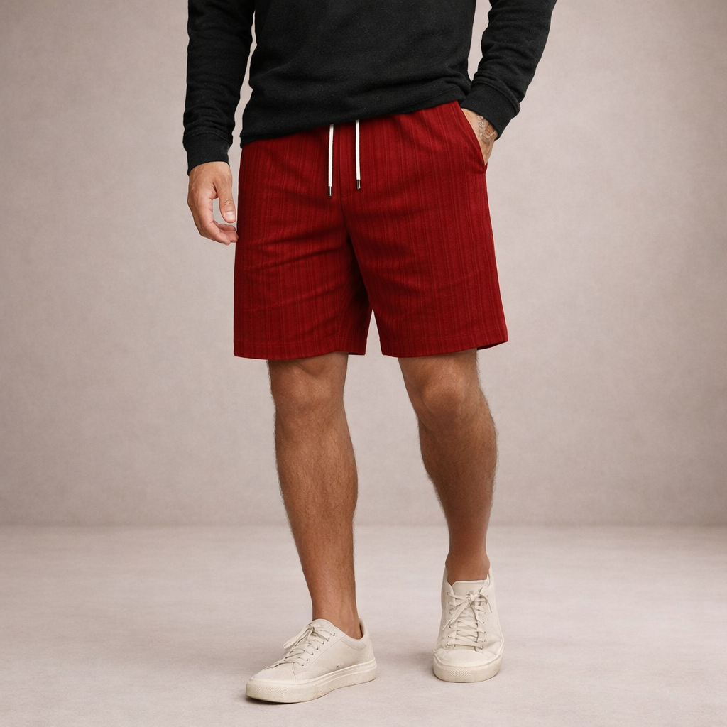 Korte Herenbroek Linnen Ademend Zomerbroek Casual Fit