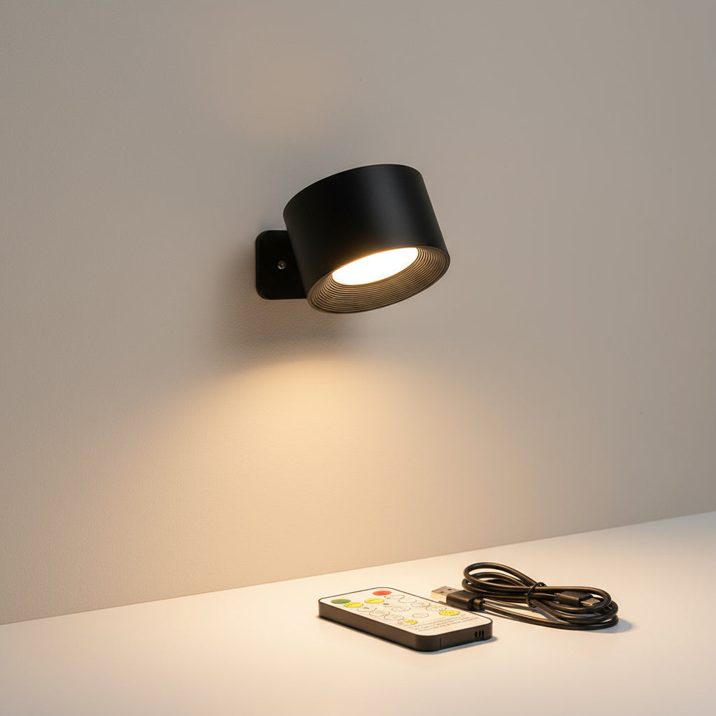 Draadloze Wandlamp met Afstandsbediening – Magnetisch Dimbaar Leeslampje voor Slaapkamer en Woonkamer