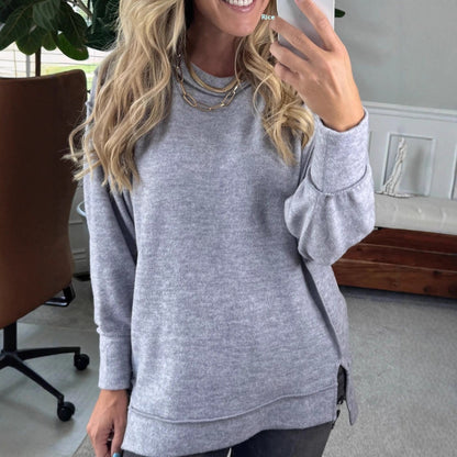 Dames Trui Ronde Hals Elegante Basis Collectie