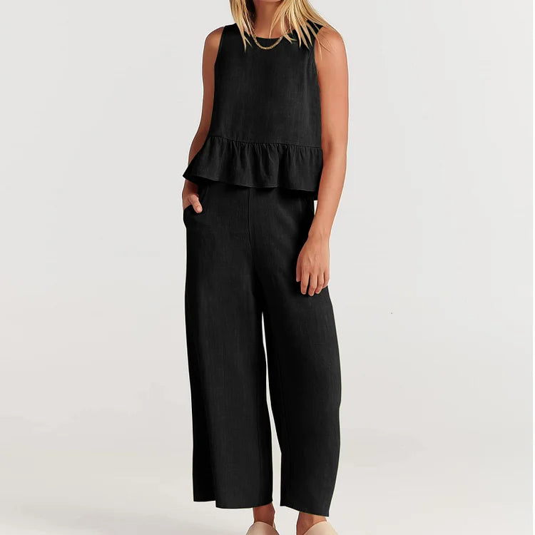 Vrouwelijke Kleding Set Tweedelig Jurk en Broek
