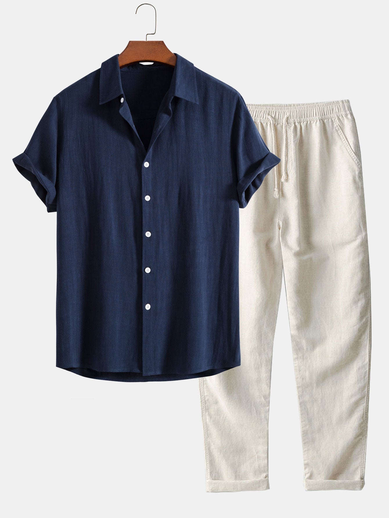 Heren Zomerbroek Lichte Katoen Comfortabele Zomerbroek - StudioMarella