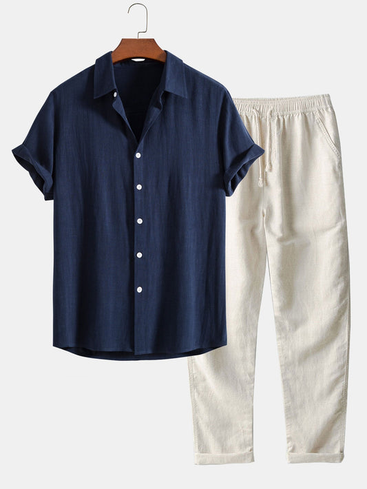 Heren Zomerbroek Lichte Katoen Comfortabele Zomerbroek - StudioMarella