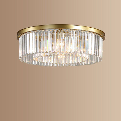 Plafondlamp kristal 40 cm goud 4x E14 woonkamer hal slaapkamer luxe plafondverlichting moderne kristallen lamp