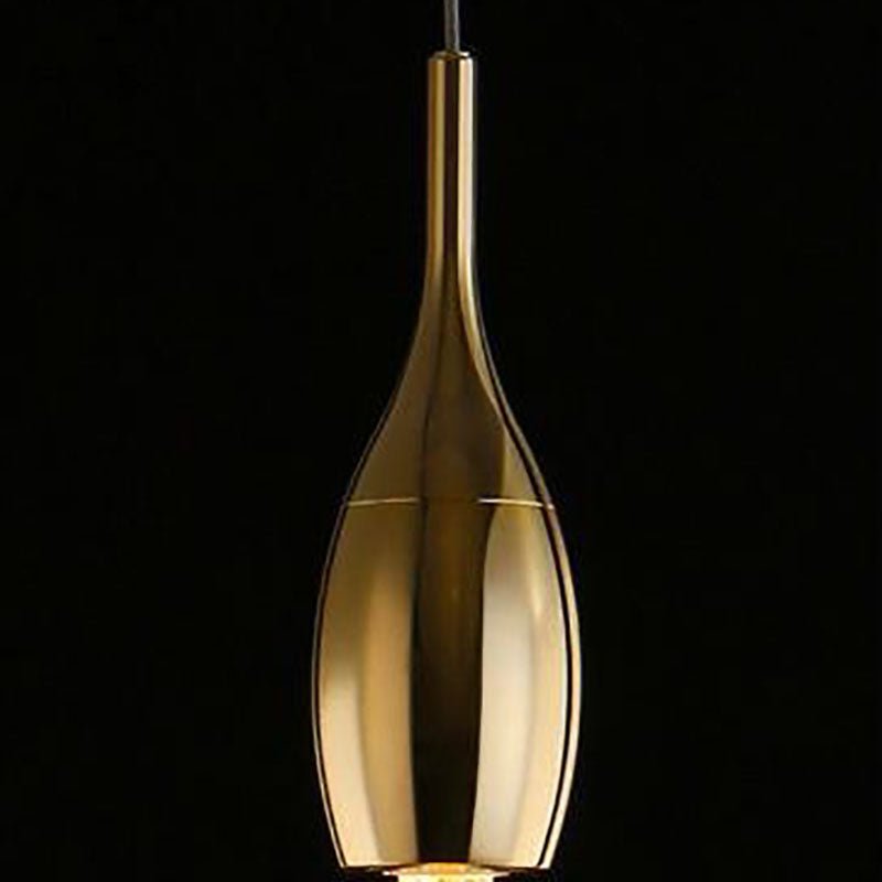 Glazen Hanglamp met Gouden Metalen Armatuur en Geïntegreerde LED-Verlichting – Scandinavisch Design voor Eetkamer, Woonkamer en Keuken
