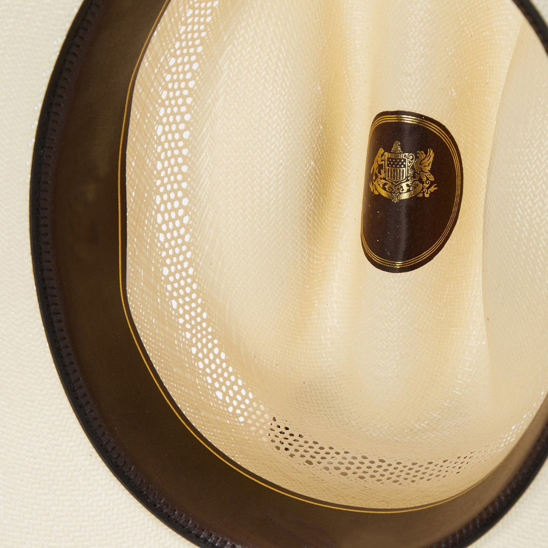 Cowboyhoed van Stro met Lederen Band en Metallic Accenten – Verstelbaar 58-60 cm
