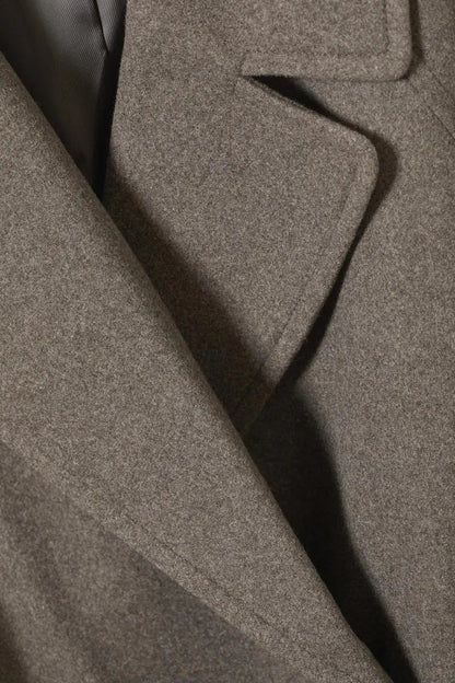 Damescoat Lange Oversized Wollen Mantel Warm