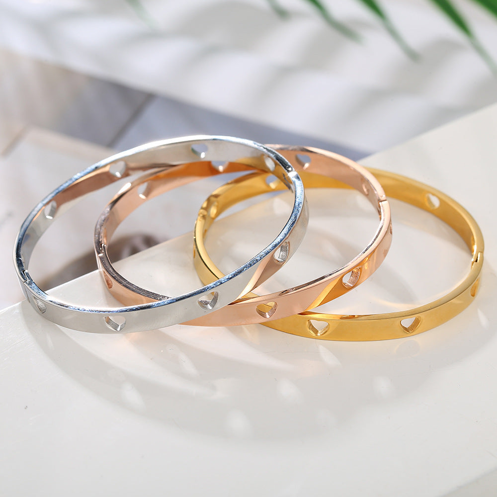 RVS Armband Dames met Hart Motief Roestvrij Staal