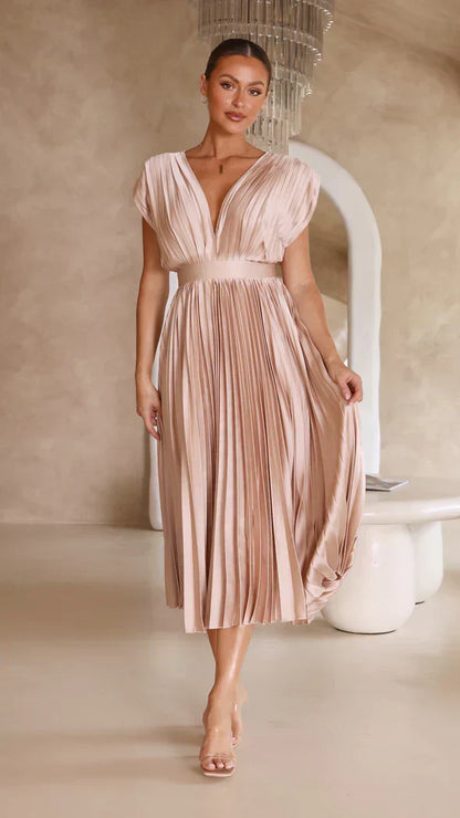 Klassieke Vrouwelijke Jurk Elegante Stijl