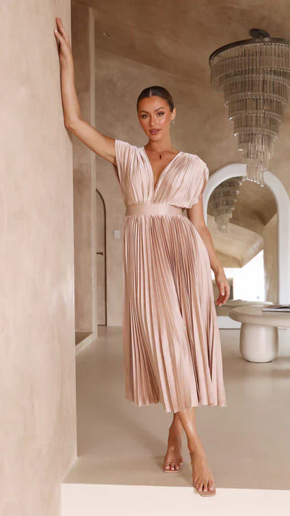 Klassieke Vrouwelijke Jurk Elegante Stijl