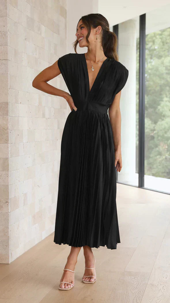 Klassieke Vrouwelijke Jurk Elegante Stijl