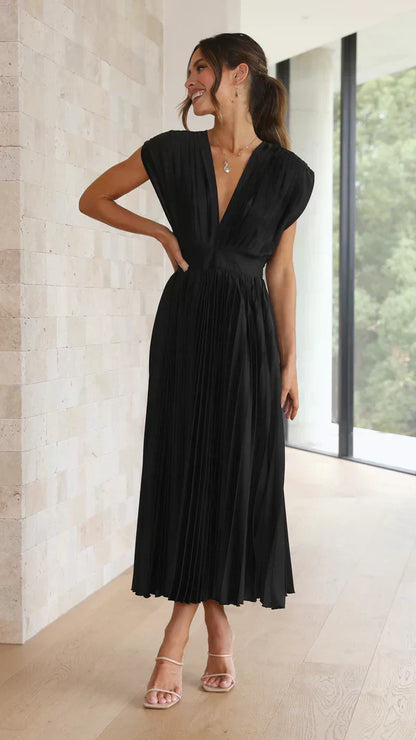 Klassieke Vrouwelijke Jurk Elegante Stijl