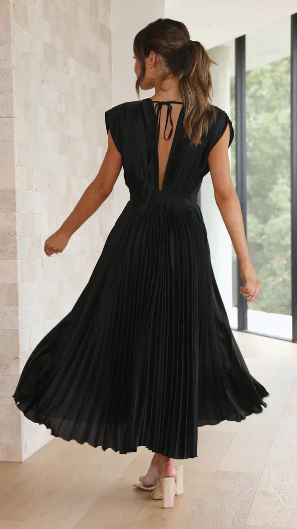 Klassieke Vrouwelijke Jurk Elegante Stijl