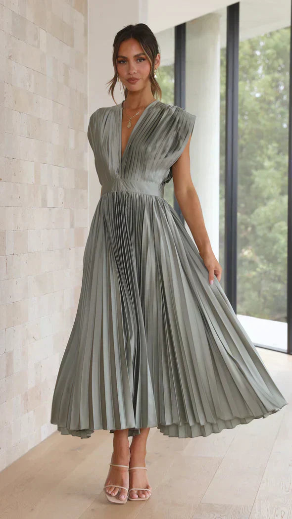 Klassieke Vrouwelijke Jurk Elegante Stijl